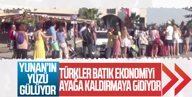 15 Temmuz'u hafta sonuyla birleştirenler Yunanistan'a gitti