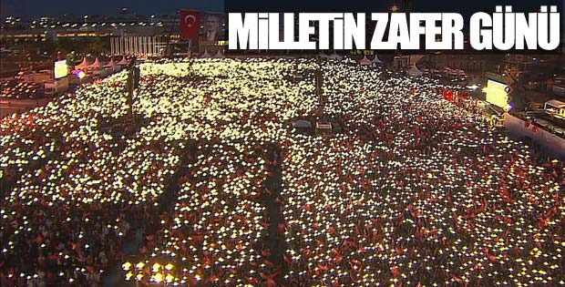 Millet 15 Temmuz anmasına akın etti