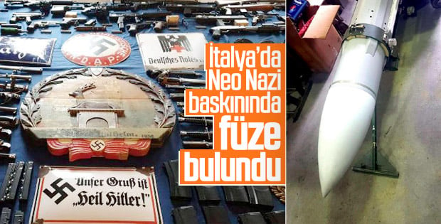 İtalya’daki Neo-Nazi operasyonunda polis füze buldu