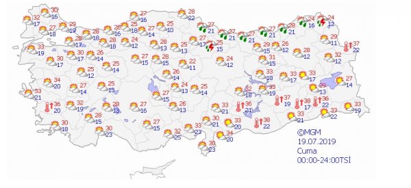 Batı ve güney kesimlerde sıcaklık artıyor