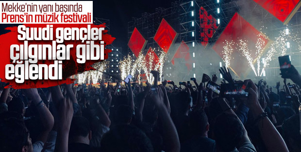 Mekke'nin yanı başında müzik festivali