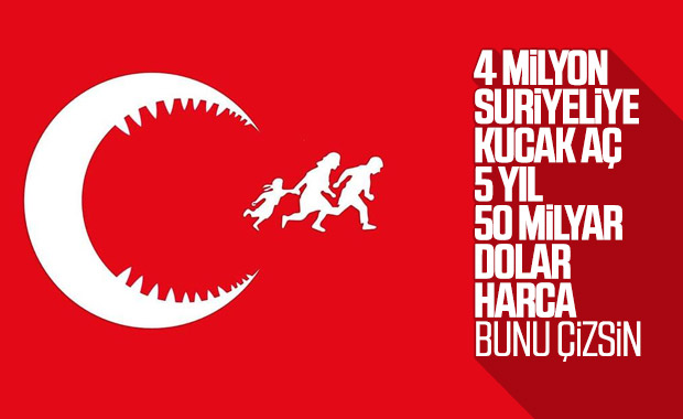 Suriyeli karikatürist Türkiye'deki mültecileri çizdi