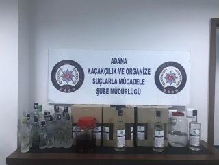 Adana'da 500 polisli sahte içki operasyonu