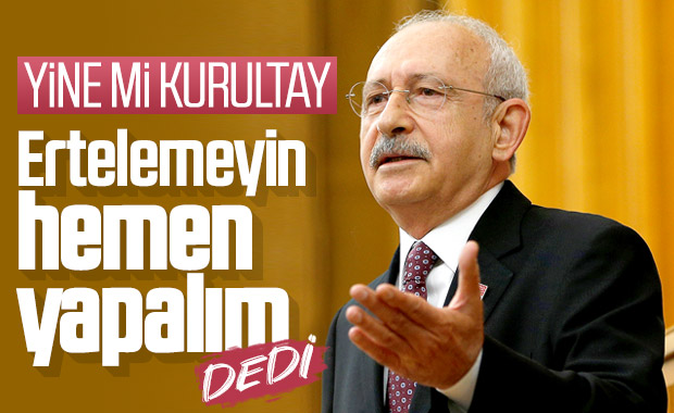 CHP'de kurultay ertelenmiyor