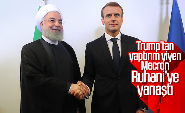 Ruhani ile Macron, ABD'ye karşı aynı fikirde