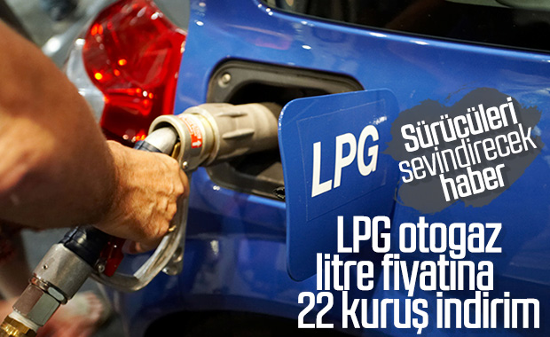 LPG otogaz litre fiyatına indirim