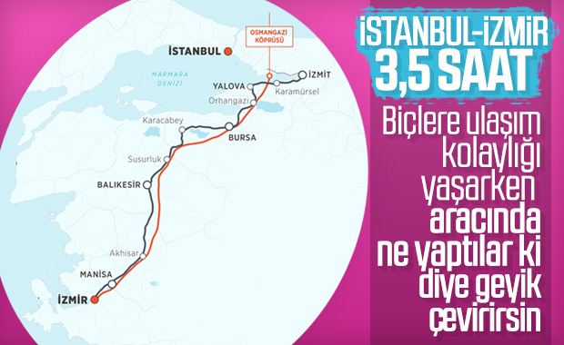 İstanbul ile İzmir arası 3,5 saate düşüyor