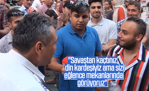 Vatandaşın Suriyeli adamla tartışması