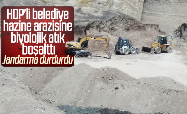 Diyarbakır'da belediye atığına jandarma müdahalesi