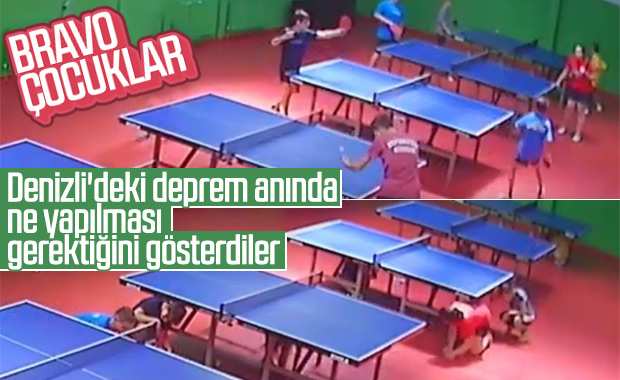 Denizli'deki depremde çocuklardan örnek davranış