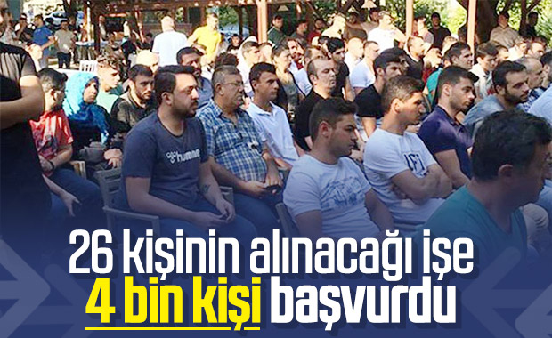 Sakarya'da 26 kişilik işe 4 bin başvuru