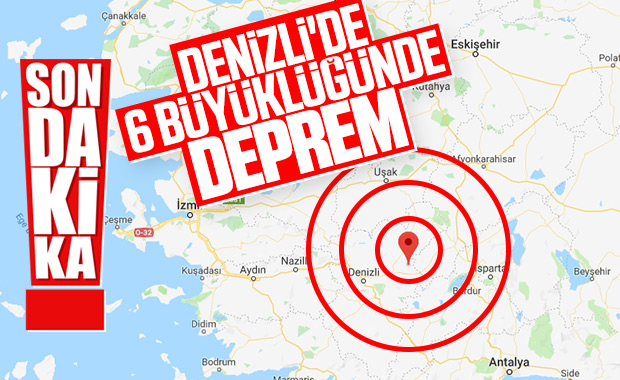 Denizli De 6 0 Buyuklugunde Deprem Oldu