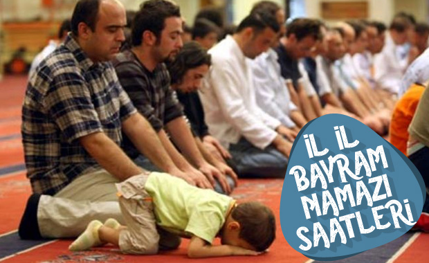 Bayram namazı saatleri
