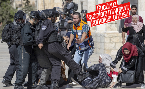 İsrail polisi Filistinli kadınlara saldırdı