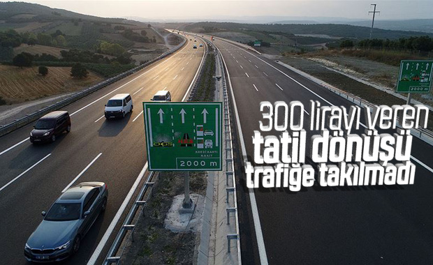 İstanbul-İzmir otoyolu üzerinde bayram trafiği yok