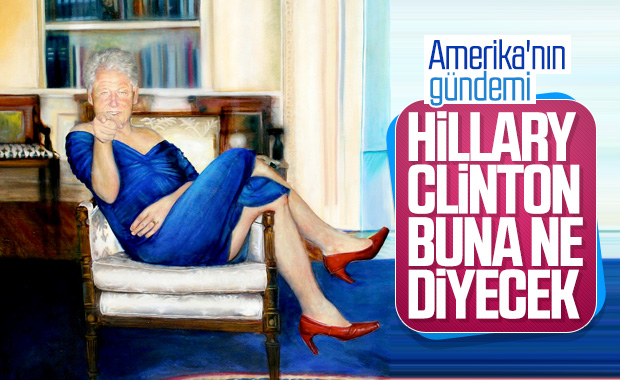 Sapık milyarderin villasında Bill Clinton tablosu