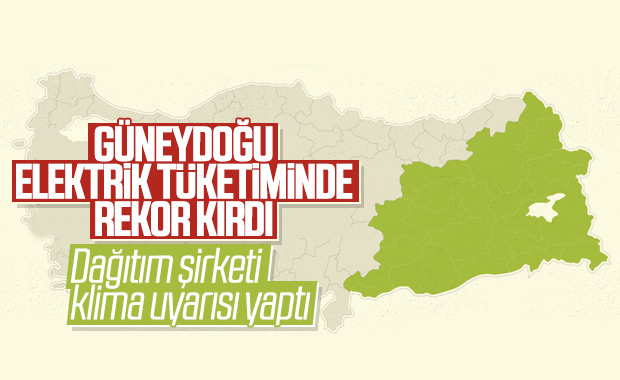 Güneydoğu Anadolu Bölgesi'nden elektrik kullanım rekoru