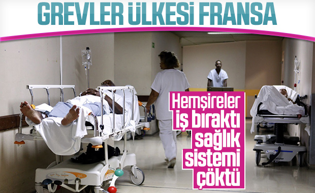 Fransa'da devlet hastanelerinde grev var