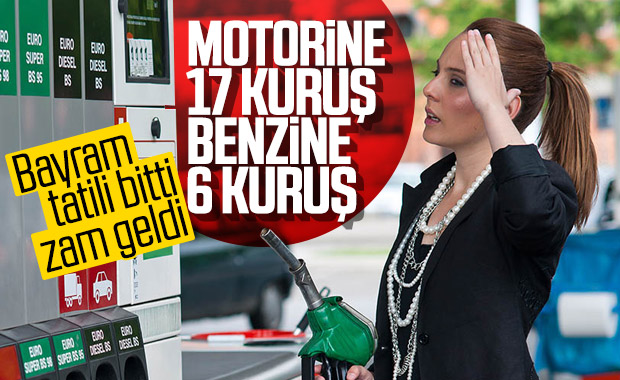 Benzin ve motorinde fiyat artışı
