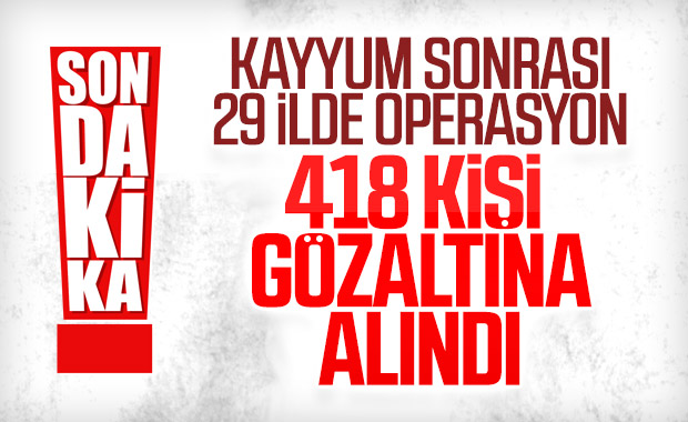 29 ilde PKK operasyonu: 418 gözaltı
