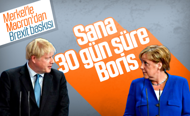 Merkel ve Macron'dan, Boris'e Brexit uyarısı