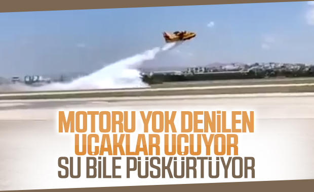 Motoru yok denilen THK uçaklarının yeni görüntüleri