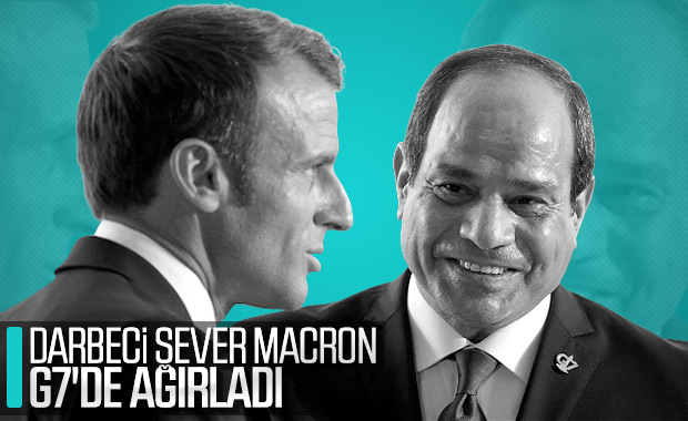 Macron, darbeci Sisi'yi ağırladı