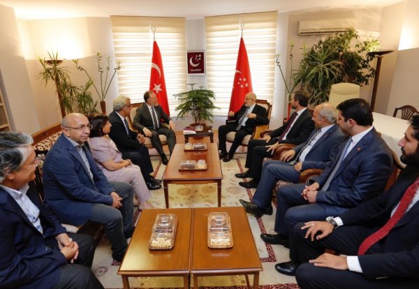 Sezai Temelli'den Saadet Partisi'ne ziyaret