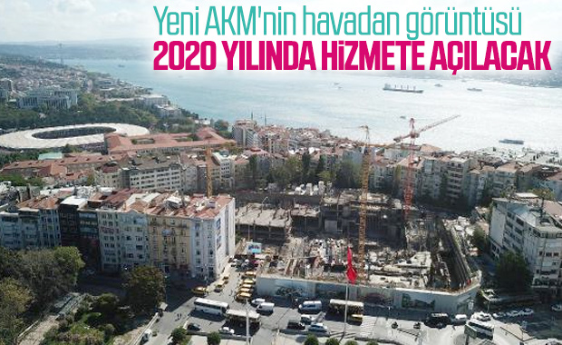 AKM'nin son hali havadan görüntülendi
