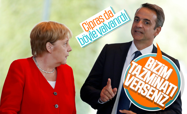 Yunan Başbakan Miçotakis de Merkel'den tazminat istedi