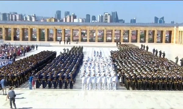 Anıtkabir'de 30 Ağustos Zafer Bayramı Töreni