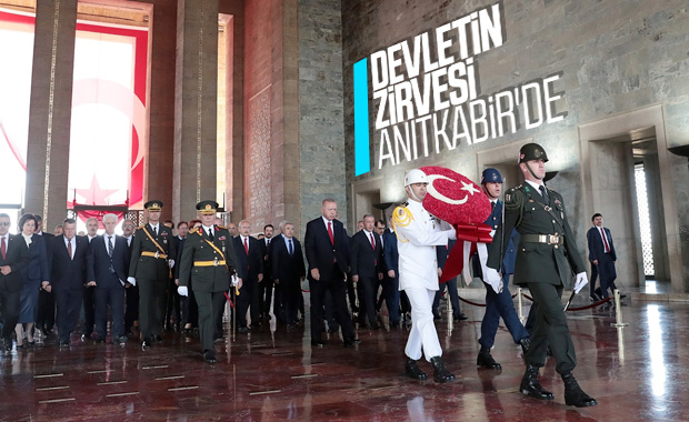 Anıtkabir'de 30 Ağustos Zafer Bayramı Töreni