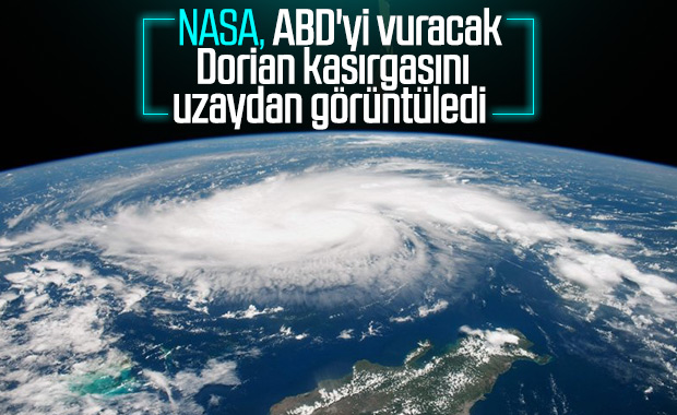 NASA, Dorian Kasırgası’nın görüntülerini yayınladı