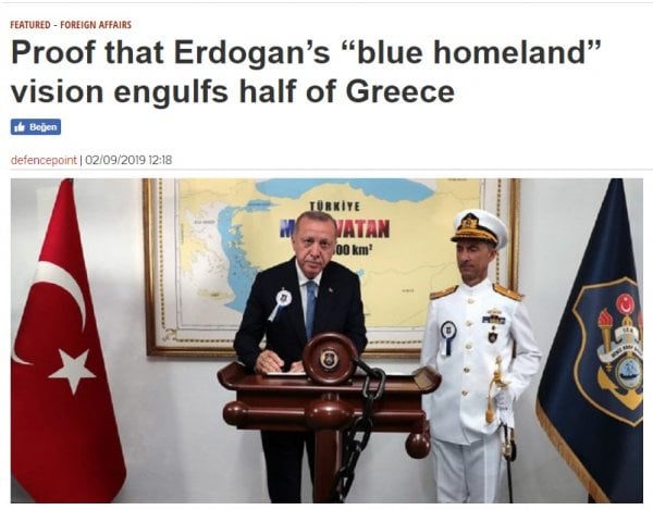 Mavi Vatan haritası Yunan medyasını rahatsız etti