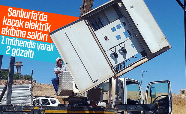 Şanlıurfa’da elektrik ekibine saldırı