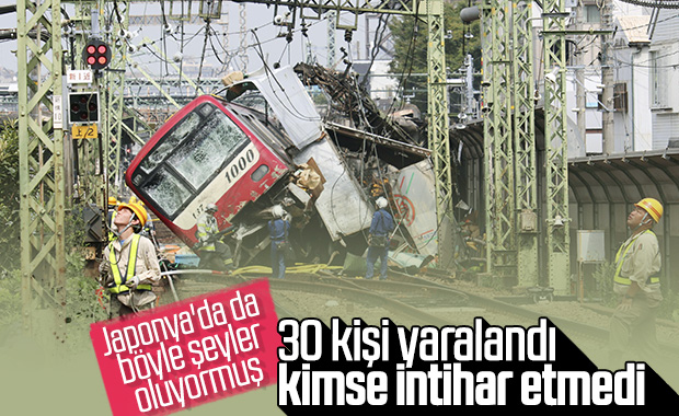 Japonya'da banliyö treni ile kamyon çarpıştı: 1 ölü