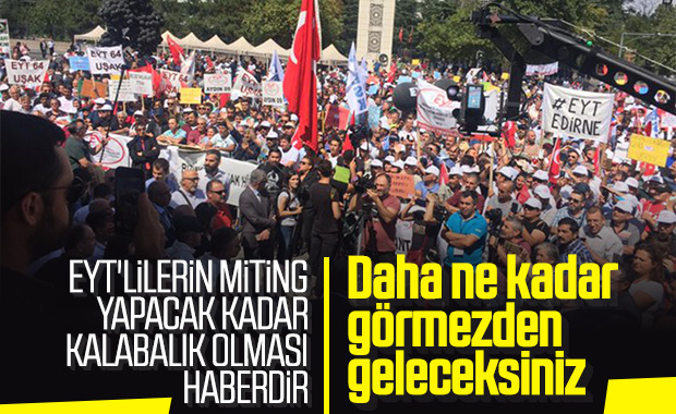 EYT'liler Ankara'da miting düzenledi