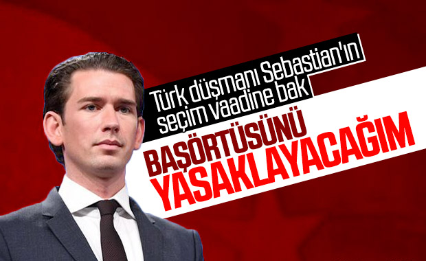 Kurz'un Avusturyalılara seçim vaadi: Başörtüsü yasağı
