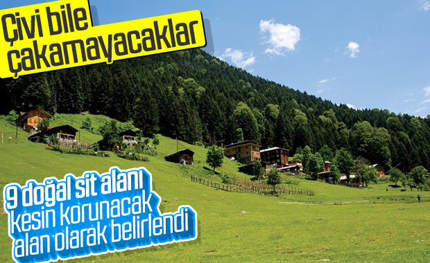 9 ayrı bölge için hassas koruma kararı