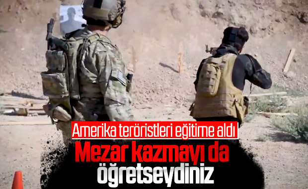 ABD askerinin YPG'lilere eğitim verdiği görüntüler