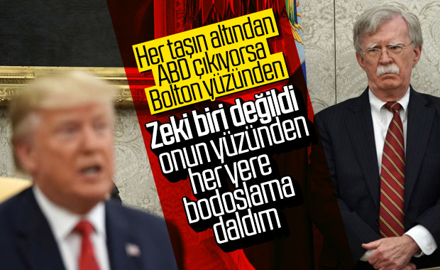 Bolton'ın istifası için Trump'ın bahanesi