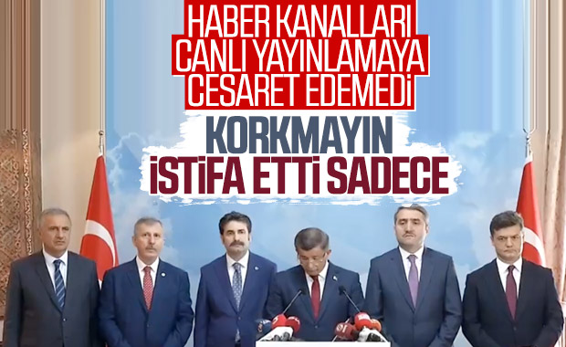 Haber kanalları Davutoğlu'nun istifasını canlı veremedi