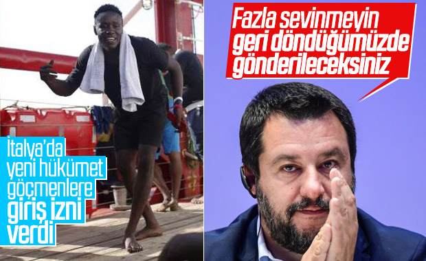 İtalya’nın yeni hükümeti, göçmenleri kabul etti