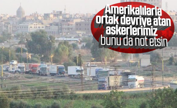 200 araçlık ABD konvoyu Suriye'den Irak'a geçiş yaptı