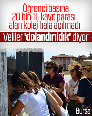 Bursa'da özel bir okul, paraları alıp kapılarını kapattı