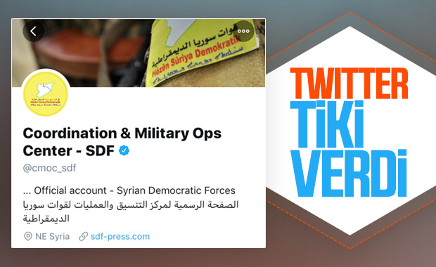 Twitter, YPG'ye mavi tik verdi