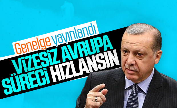 Erdoğan'dan AB ile vize serbestisi hakkında genelge