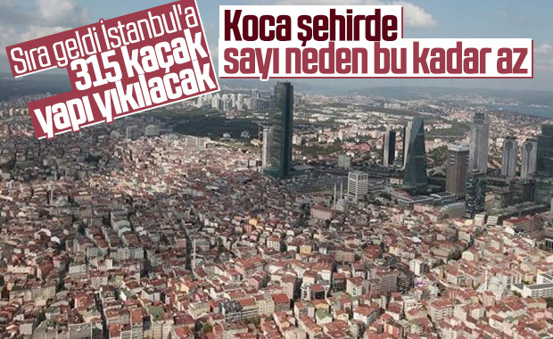 İstanbul'da da kaçak yapıların yıkımı başladı