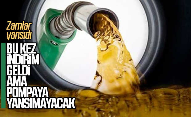 Motorinde indirim pompa fiyatlarına yansımayacak