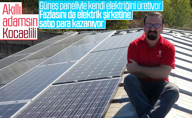 Kurduğu sistemle elektrik faturasından kurtuldu